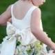 A Flower Girl Dress Made With Real Roses