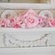 Викторианский Розовая принцесса Роза Хабар Таблица Центральным Свадебные Потертый Шик Белого французского фермерского дома в вик