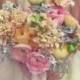 Pastel Bouquet de mariage.