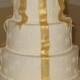 Gâteau de mariage d'or