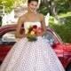 50's Red Polka Dot Wedding Dress 