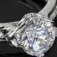 18k White Gold Ritani Modern Channel-Set Diamond Engagement Ring