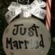 Just Married Ornament, Just Married, Mr. And Mrs., Ornament, Christmas Ball, Wedding, Wedding Gift