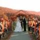 Orange Backdrop For Fall Wedding 