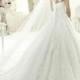 Amazing snow white wedding dress