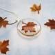 Autumn Necklace Petite Eco Resin Jewelry Pressed Leaf Mini Maple Petite Transparent Airy Botanical Necklace / Pendant
