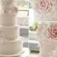 Lace & Roses Wedding Cake