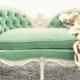 Mint Green Couch 
