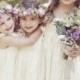 Rustikale Lavendel-Blumen-Mädchen