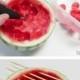 Wassermelone mit Frucht Kabobs Grill!