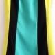 Black Green Yellow Sleeveless Straight Dress - Sheinside.com