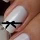 Wedding Nails With Bow 