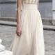 A-line Scoop Rhinestone Sleeveless Floor-length Chiffon Prom Dresses