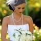 Bride-moderne Gatsby floral Ensemble