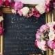 Pretty Menu Display; Wedding Reception Idea (BridesMagazine.co.uk)