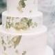 Gold-leaf Wedding Cake   