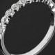 18-каратное Белое Золото Verragio Одного Зубца Diamond Обручальное Кольцо