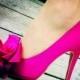أحذية زفاف وردي