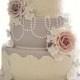 Pastel Vintage gâteau de mariage inspiré