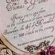 Romantische Weinlese-Hochzeits-Einladung Suite Handmade Probe durch Avintageobsession On