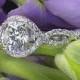 18k White Gold Verragio Twisted Bypass Diamond Engagement Ring