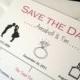 Timeline Save The Date Wedding Card