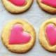 Heart-Glazed Cornmeal Cookies