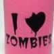 I Heart Zombies Cold Can Koozie Pick A Color Walking Dead Fans