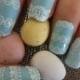 Details About EASTER Nail Art Lace Stickers Decals White Lace Design 3D Nail Art Decoration