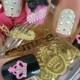 Details About 3D Nail Art Glitter Bows & Metal Pink Juicy Crown Kawaii Nail Art Decoration NEW