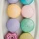 Easter Egg Colored Macarons 