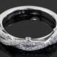 18k White Gold Verragio Geflochtene Diamant-Hochzeit Ring