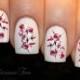Cherry Blossom Nail Art Wassertransfer Japan Aufkleber 21pcs