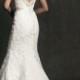 2013 جديد مثير حورية البحر الأبيض / العاج الرباط فستان زفاف العروس ثوب الحجم مخصص