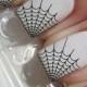 29 SPIDER WEB TIPS Nail Art -Professional Results Waterslide Decals Not Stickers