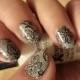 BLACK LACE Nail Art Decals - Long Or Short Nails - Use Over Any Color Polish