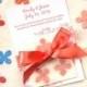 Plantable Seed Wedding Favors DIY - Satin Ribbons - Flower Seed Paper