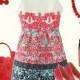 White Sleeveless Red Green Floral Embroidered Dress - Sheinside.com
