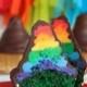 Rainbow & Green Velvet Cupcakes