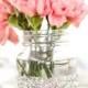 Glitter Vase Jars For Table Decorations 