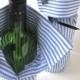 Bouteille Sac cadeau Upcycled shirt Pour Cuff Link Présentation - garçons d'honneur cadeaux - Sac cadeau rose