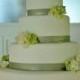 Green And White Wedding Cake 