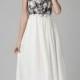 Blanc sans manches Floral Lace Dress Longueur - Sheinside.com