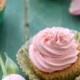 Rosewater Pistachio Cupcakes With Mascarpone Cream Frosting