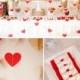 Love Letters Dessert Table   Husband Birthday Heart Party - Kara's Party Ideas - The Place For All Things Party