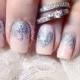 Hochzeits-Nails Glitter #