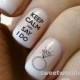 Wedding Nail Art Water Decals/ Water Transfers I Do Nails Wedding Ring KN004