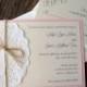 Lace Doily Vintage Wedding Baby Shower Invitation Invite