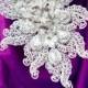 Le Gatsby - Broche Cristal Et Bouquet