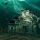 Sie besuchen eine alte chinesische Stadt, die 100ft Unterwasser ist